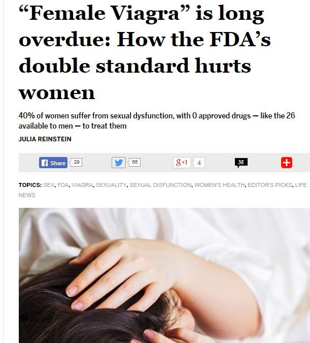 Sexism in FDA: Continues a Double Standard, Hurts Women