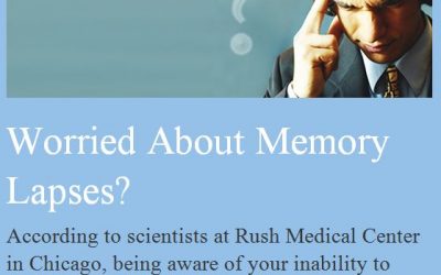 Good News for People Who Worry about Memory Loss