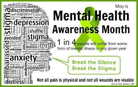 Did you know that May in Mental Health Awareness Month ?