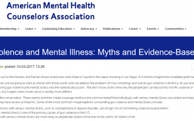 Bursting the Gun Violence /Mental Illness Myth: What the Evidence Shows